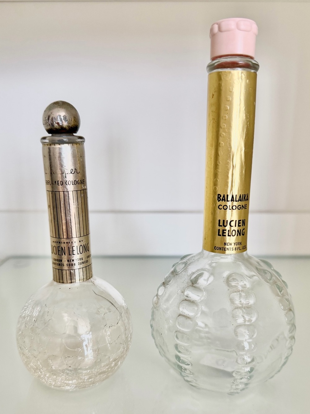 vintage lucien long perfume bottles